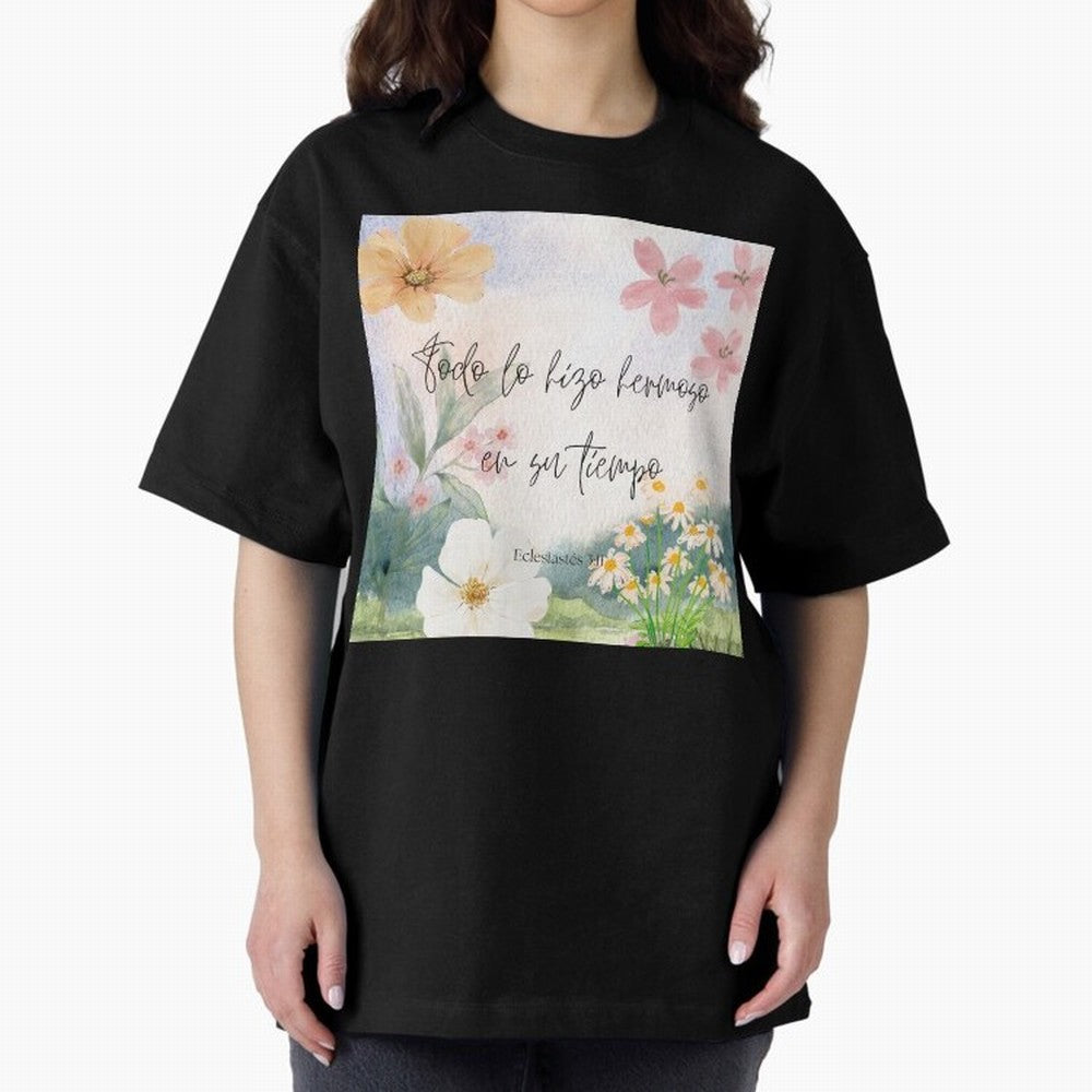 Christian Bible Verse Spanish Art Oversized T-Shirt Bring Supporter Culture to Match Day Hype around FIFA World Cup 2026 USA Canada Mexico, Cristiano Ronaldo, England and Germany, Game Day Rituals, Football Legends, Country Pride and the Road to