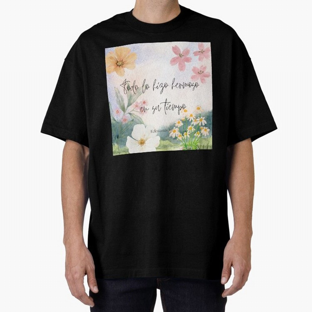 Christian Bible Verse Spanish Art Oversized T-Shirt Bring Supporter Culture to Match Day Hype around FIFA World Cup 2026 USA Canada Mexico, Cristiano Ronaldo, England and Germany, Game Day Rituals, Football Legends, Country Pride and the Road to