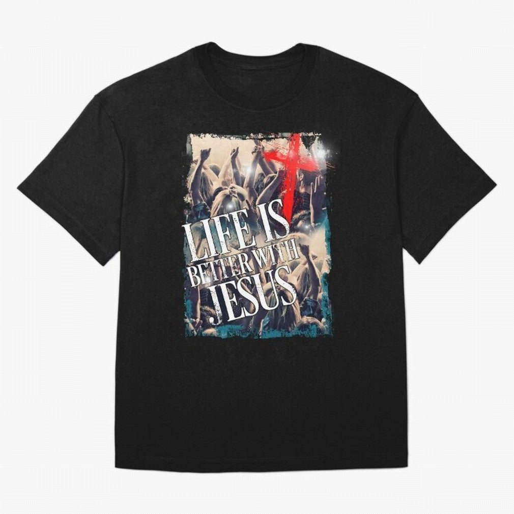 LIfe is Better with Jesus Oversized T-Shirt Cheer through Every Moment of FIFA World Cup 2026 Spirit, Capturing Argentina, CR7, Champion Mindset, Group Stage Buzz, Knockout Tension and Passionate Fan Culture; Great for Supporters Who Love Legendary
