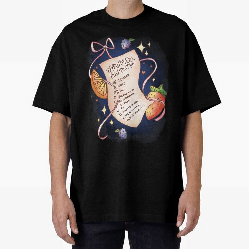 Chrisitian Frutos del Espiritu, Cristiano, Iglesia, Religioso Oversized T-Shirt Carry the Colors and Pride of the FIFA World Cup 2026 USA Canada Mexico Journey through Cristiano Ronaldo Highlights, Spain Pride, Fan Favorite Moments, National Team
