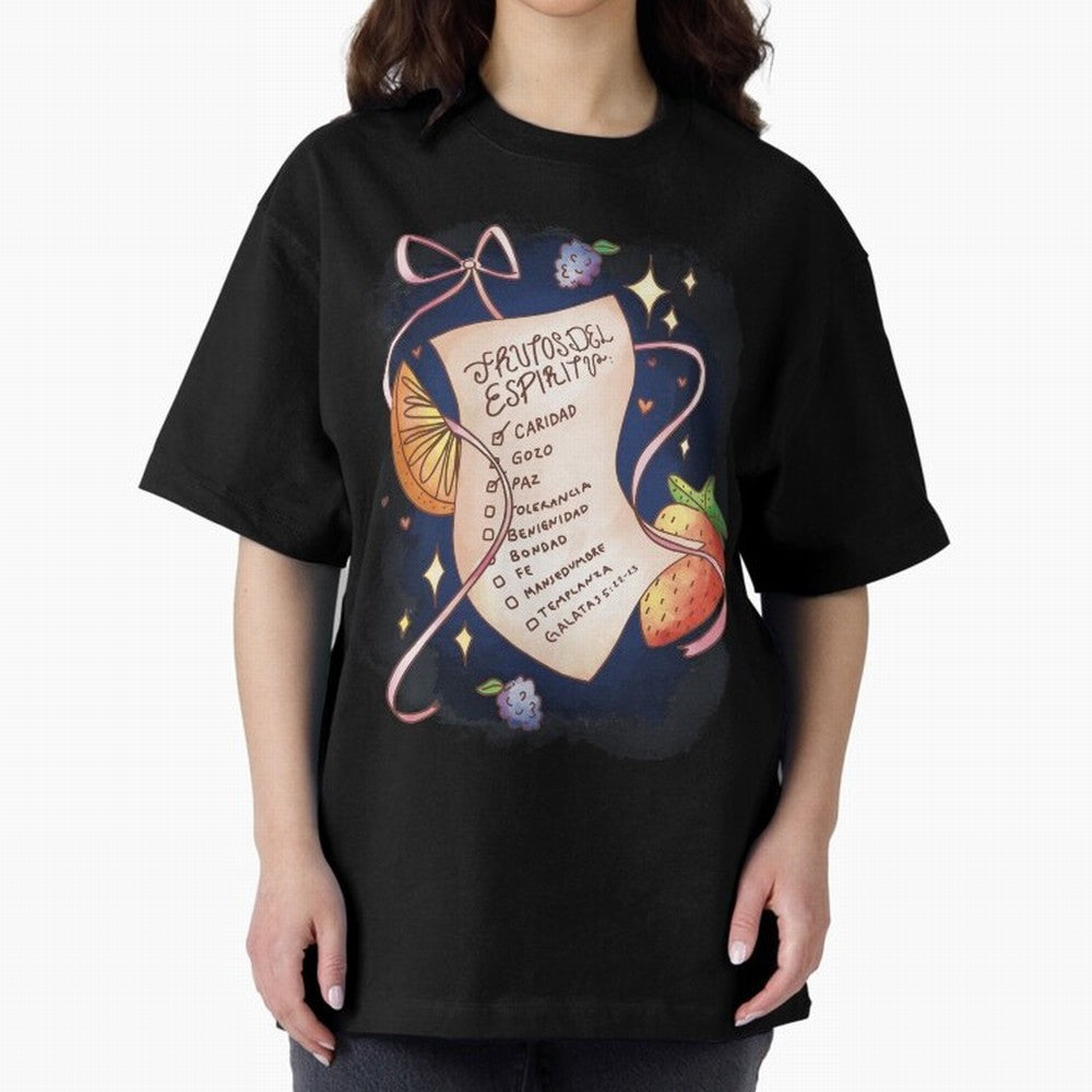 Chrisitian Frutos del Espiritu, Cristiano, Iglesia, Religioso Oversized T-Shirt Carry the Colors and Pride of the FIFA World Cup 2026 USA Canada Mexico Journey through Cristiano Ronaldo Highlights, Spain Pride, Fan Favorite Moments, National Team