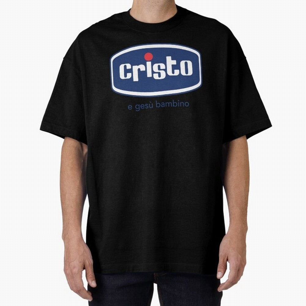 Cristo e ges¨´ bambino ? Oversized T-Shirt Remember Global Football Passion for FIFA World Cup 2026 Group Stage, Filled with Messi, England and Germany, Stadium Memories, Football Loyalty, International Chants and Championship Tradition; Perfect