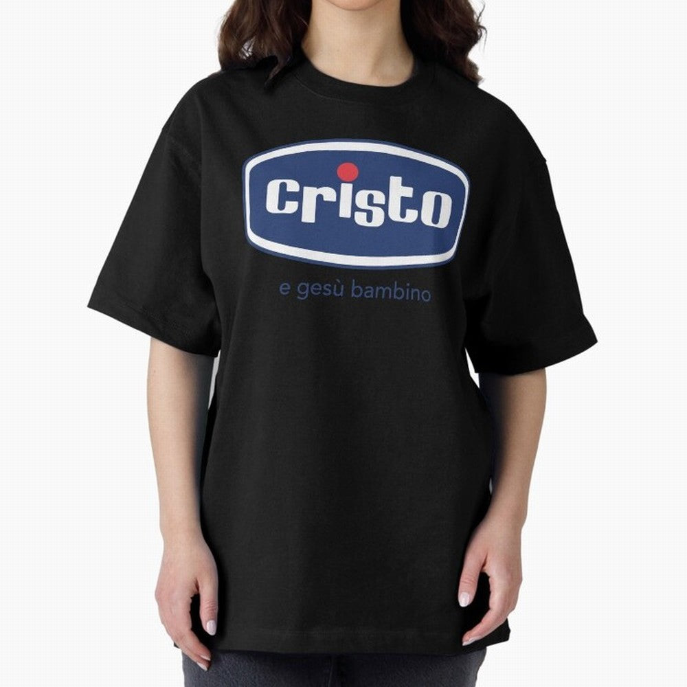 Cristo e ges¨´ bambino ? Oversized T-Shirt Remember Global Football Passion for FIFA World Cup 2026 Group Stage, Filled with Messi, England and Germany, Stadium Memories, Football Loyalty, International Chants and Championship Tradition; Perfect
