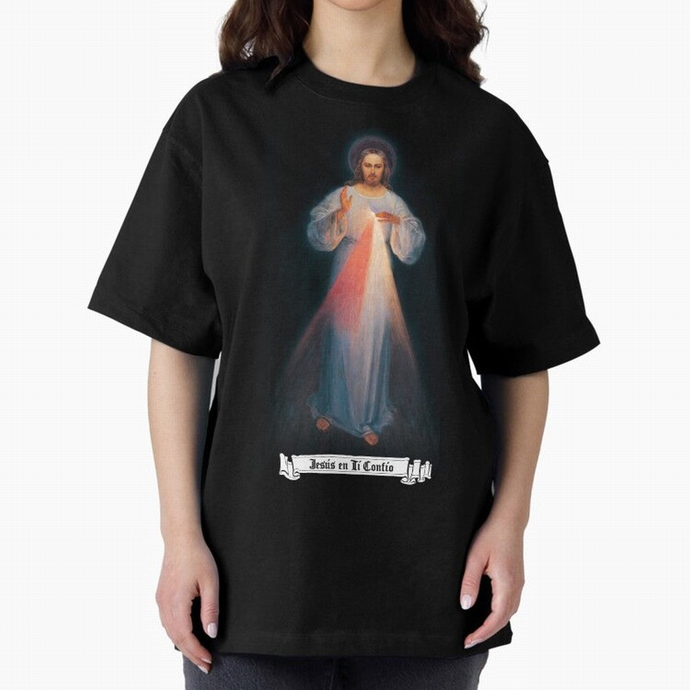 Imagen de la Divina Misericordia, JES¨²S EN T¨ª CONF¨ªO regalos cat¨®licos y cristianos, Oversized T-Shirt Join the Countdown to FIFA World Cup 2026 USA Canada Mexico Celebrating Neymar, Argentina Energy, Sports Nostalgia, International