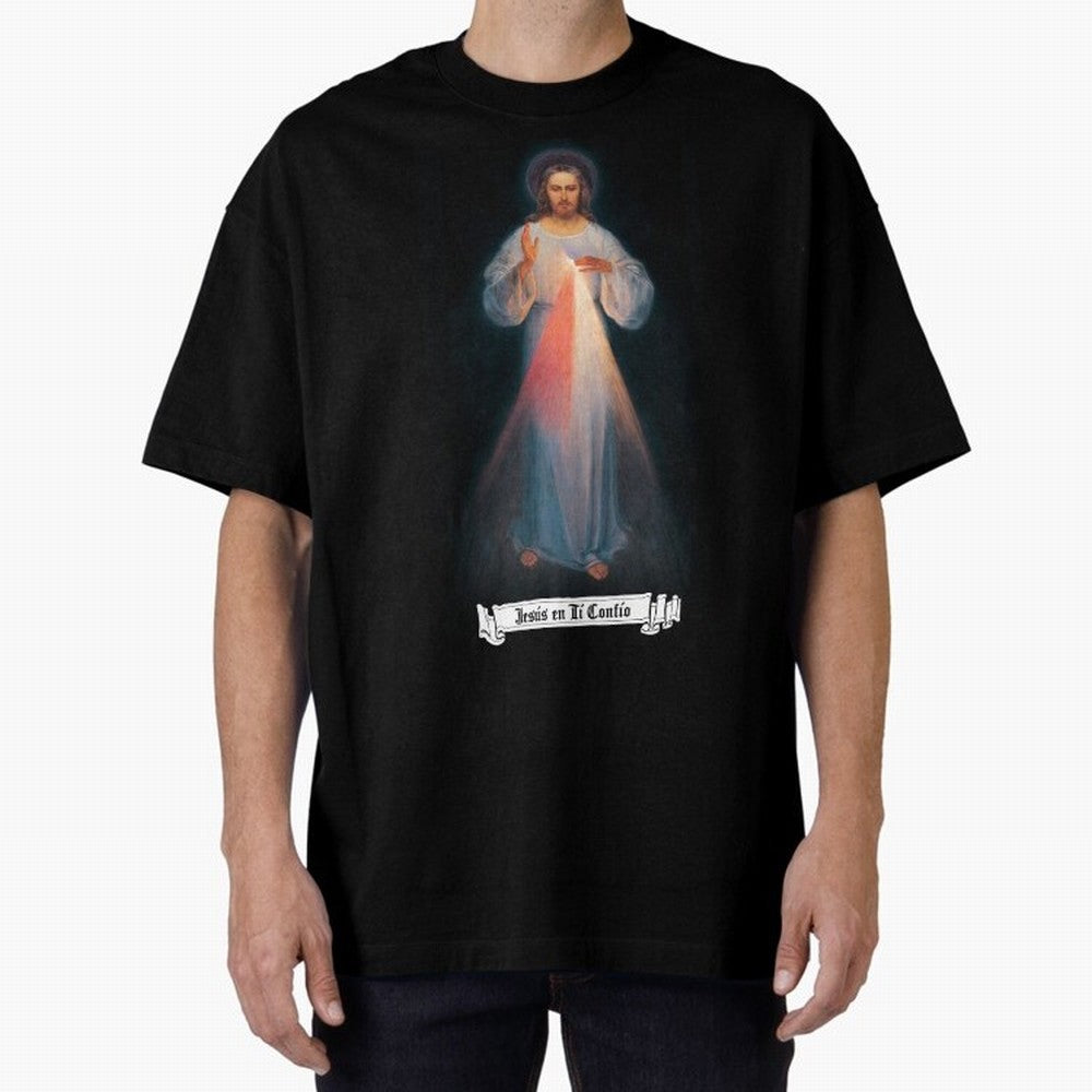 Imagen de la Divina Misericordia, JES¨²S EN T¨ª CONF¨ªO regalos cat¨®licos y cristianos, Oversized T-Shirt Join the Countdown to FIFA World Cup 2026 USA Canada Mexico Celebrating Neymar, Argentina Energy, Sports Nostalgia, International
