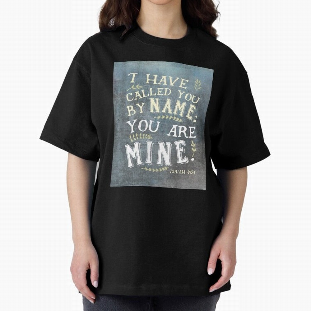 Isaiah 43:1: I Have Called You by Name Oversized T-Shirt Cheer for the FIFA World Cup 2026 Journey through CR7 and Messi Highlights, Argentina Pride, Sports Nostalgia, International Competition, Famous Players and Unforgettable Victories; Perfect