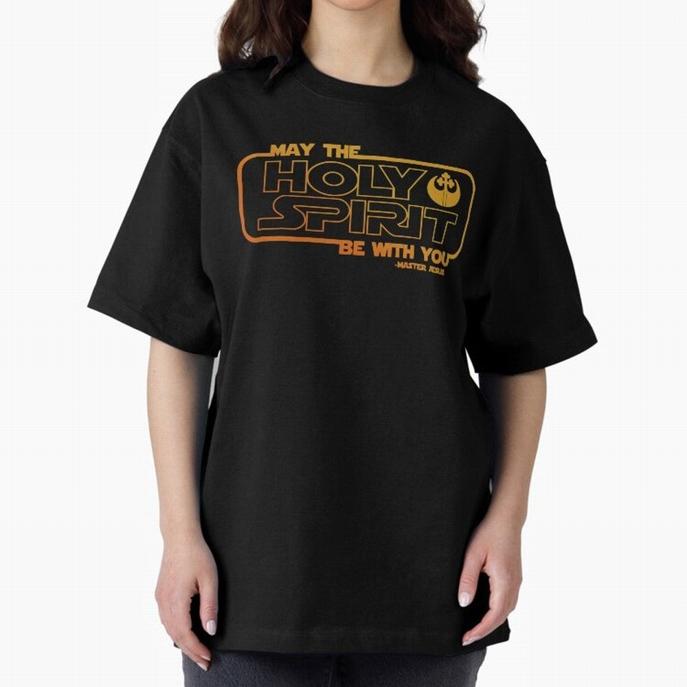 May the Holy Spirit Be with you Oversized T-Shirt Enjoy the Biggest Football Party of FIFA World Cup 2026 Spirit, Built around Spain, CR7, Classic Soccer Heritage, Championship Pressure, Fan Loyalty and International Pride; Perfect for People Who