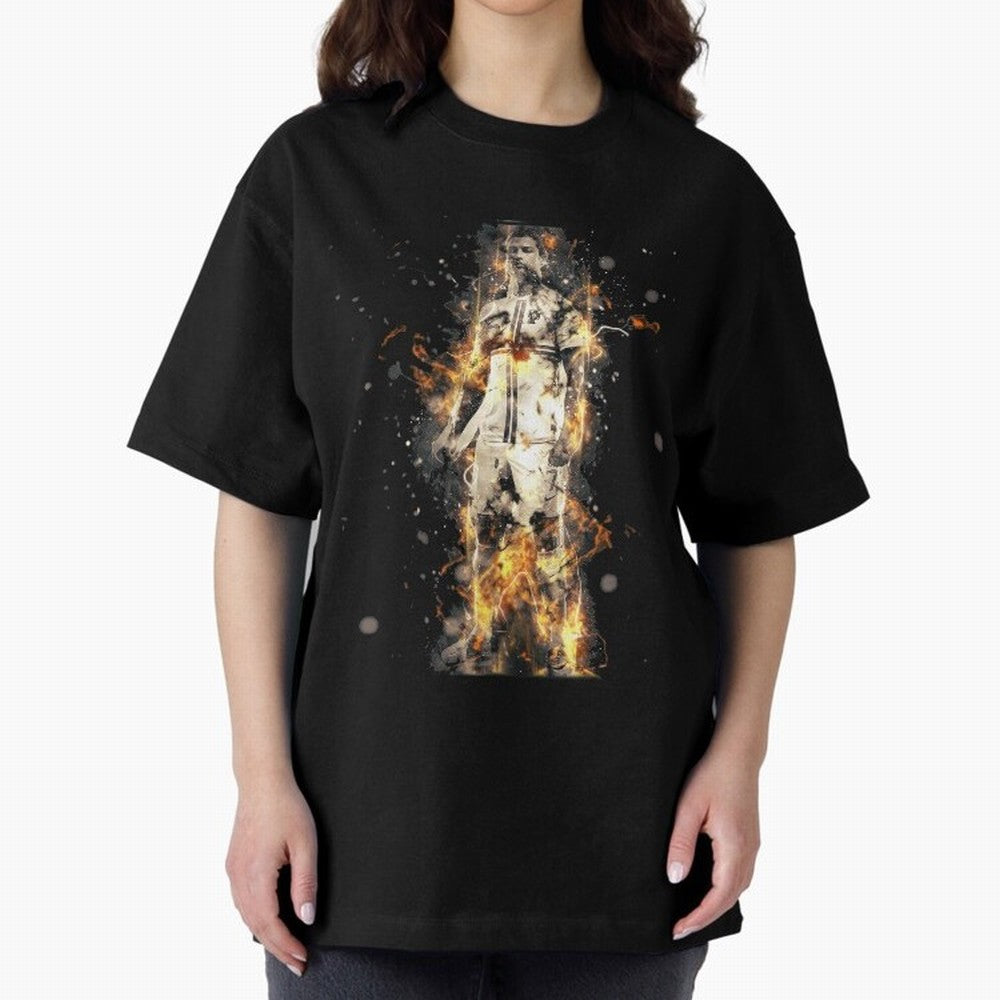 Ronaldo On Fire T Shirt Cristiano Cr7 Soccer S Jersey Men Madrid 7 Portugal Football Real White Kids Tee Mens Black Oversized T-Shirt Carry National Pride through FIFA World Cup 2026 for Fans of Cristiano Ronaldo, Haaland and CR7 and Argentina and