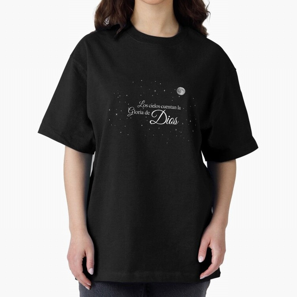 Los cielos cuentan la Gloria de Dios - Salmo 19 Oversized T-Shirt Celebrate Football Heritage in the FIFA World Cup 2026 Group Stage Journey through Mbappe and Neymar Highlights, Spain Pride, Football Festival Excitement, Trophy Ambitions, Country