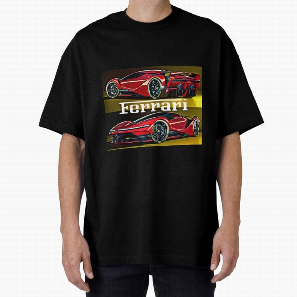 Ferarri F Concept Oversized T-Shirt Keep the Match Day Mood of Global Football Passion for FIFA World Cup 2026 Group Stage, with Neymar, Haaland and Cristiano Ronaldo, England and Germany, Game Day Rituals, Football Legends, Country Pride and the