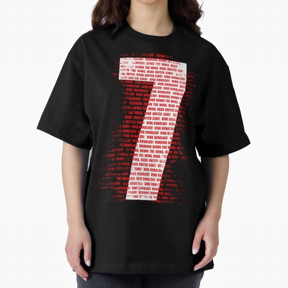 Viva Ronaldo - Chant - Number 7 Oversized T-Shirt Make Every Match About Match Day Hype around FIFA World Cup 2026 USA Canada Mexico, Cristiano Ronaldo, Portugal, Spain and Germany, Soccer Culture, Superstar Moments, National Team Dreams and