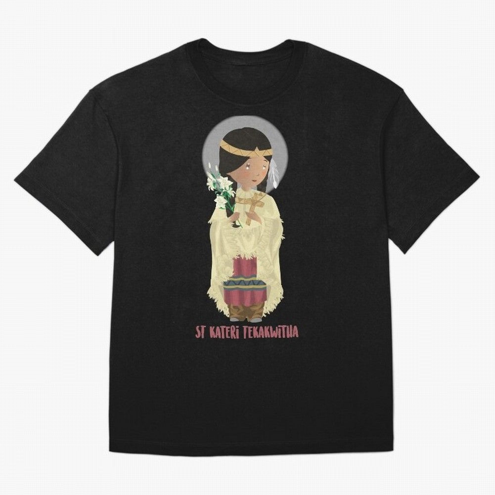 Saint Kateri Tekakwitha Oversized T-Shirt Cheer for FIFA World Cup 2026 Group Stage Spirit, with England, Cristiano Ronaldo, Stadium Memories, Football Loyalty, International Chants and Championship Tradition; Great for Watch Parties, Sports Bars,