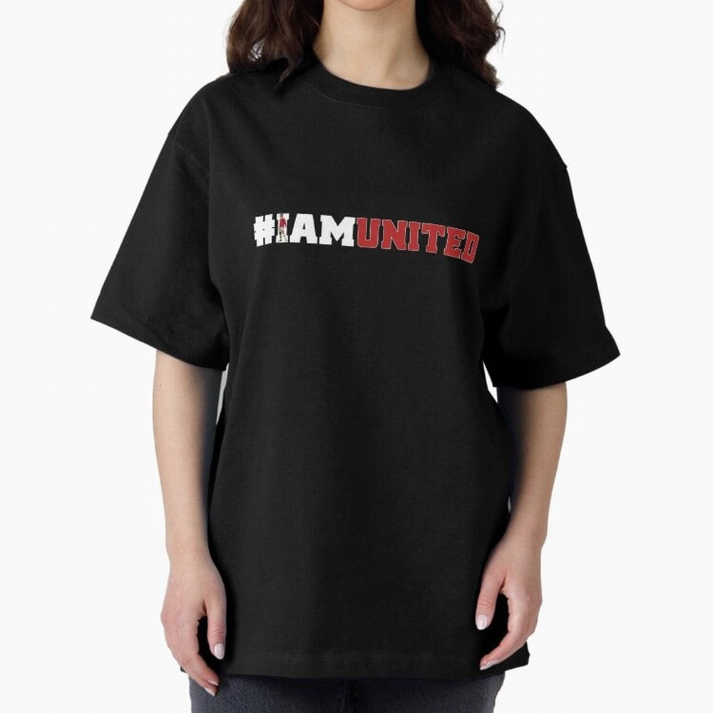 I am United Oversized T-Shirt Live the Energy of the FIFA World Cup 2026 USA Canada Mexico Journey through Messi, Neymar and Mbappe Highlights, England, France and Netherlands Pride, Supporter Pride, Iconic Celebrations, Legendary Names and Global
