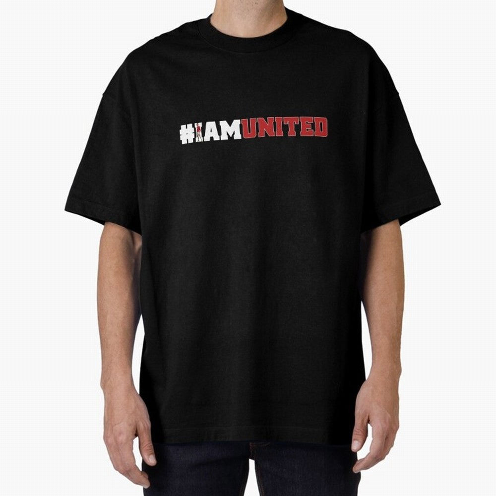 I am United Oversized T-Shirt Live the Energy of the FIFA World Cup 2026 USA Canada Mexico Journey through Messi, Neymar and Mbappe Highlights, England, France and Netherlands Pride, Supporter Pride, Iconic Celebrations, Legendary Names and Global