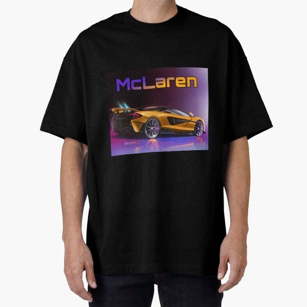 Mclaren in Gradient Metallic Color Oversized T-Shirt Show Support during FIFA World Cup 2026 USA Canada Mexico Spirit, Made for Brazil, Portugal and Argentina, CR7, Goal Celebration Energy, Supporter Heritage, Football Icons and Worldwide