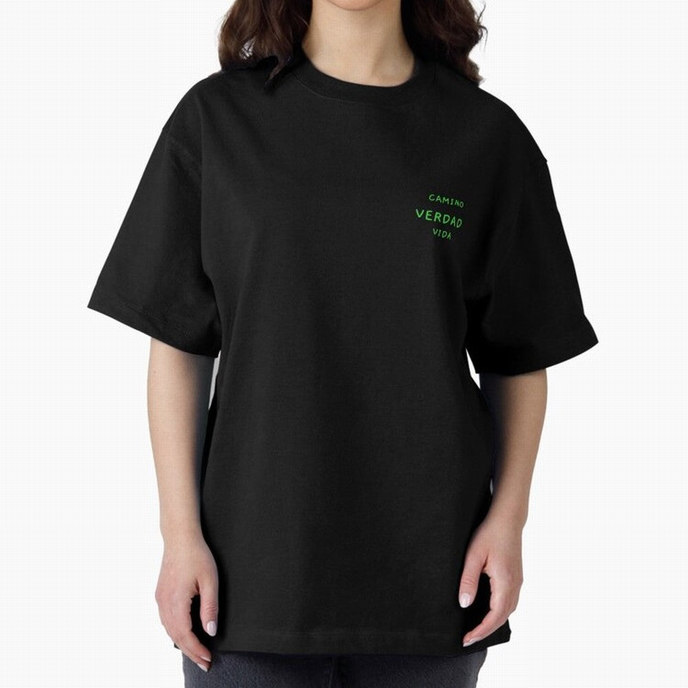 Camino ¨C Cita b¨ªblica cristiana Oversized T-Shirt Show Match Day Excitement for Global Football Passion for FIFA World Cup 2026, Highlighting Messi, Germany, Goal Celebration Energy, Supporter Heritage, Football Icons and Worldwide Tournament