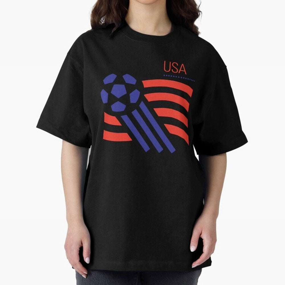 World USA 94 Oversized T-Shirt Celebrate Global Passion for the FIFA World Cup 2026 USA Canada Mexico Journey through Neymar Highlights, Spain and Netherlands Pride, Football Festival Excitement, Trophy Ambitions, Country Rivalries and Star Player