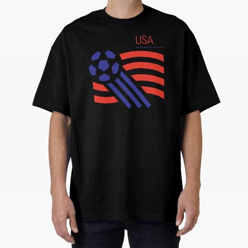 World USA 94 Oversized T-Shirt Celebrate Global Passion for the FIFA World Cup 2026 USA Canada Mexico Journey through Neymar Highlights, Spain and Netherlands Pride, Football Festival Excitement, Trophy Ambitions, Country Rivalries and Star Player