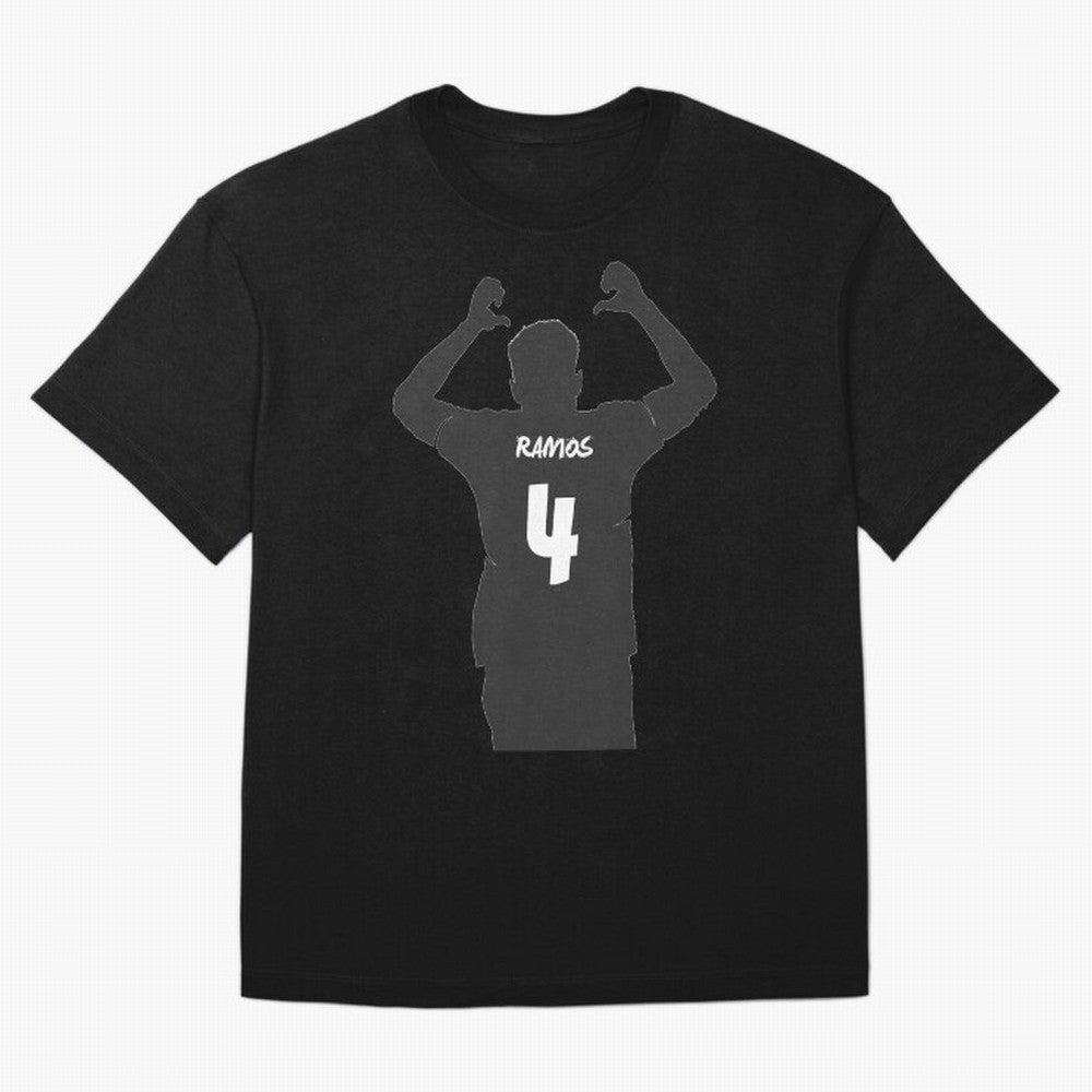 Sergio Ramos artwork Oversized T-Shirt Show Your Stadium Side during FIFA World Cup 2026 Group Stage for Fans of Cristiano Ronaldo, Haaland and CR7 and England, France and Netherlands, Bringing Classic Soccer Heritage, Championship Pressure, Fan