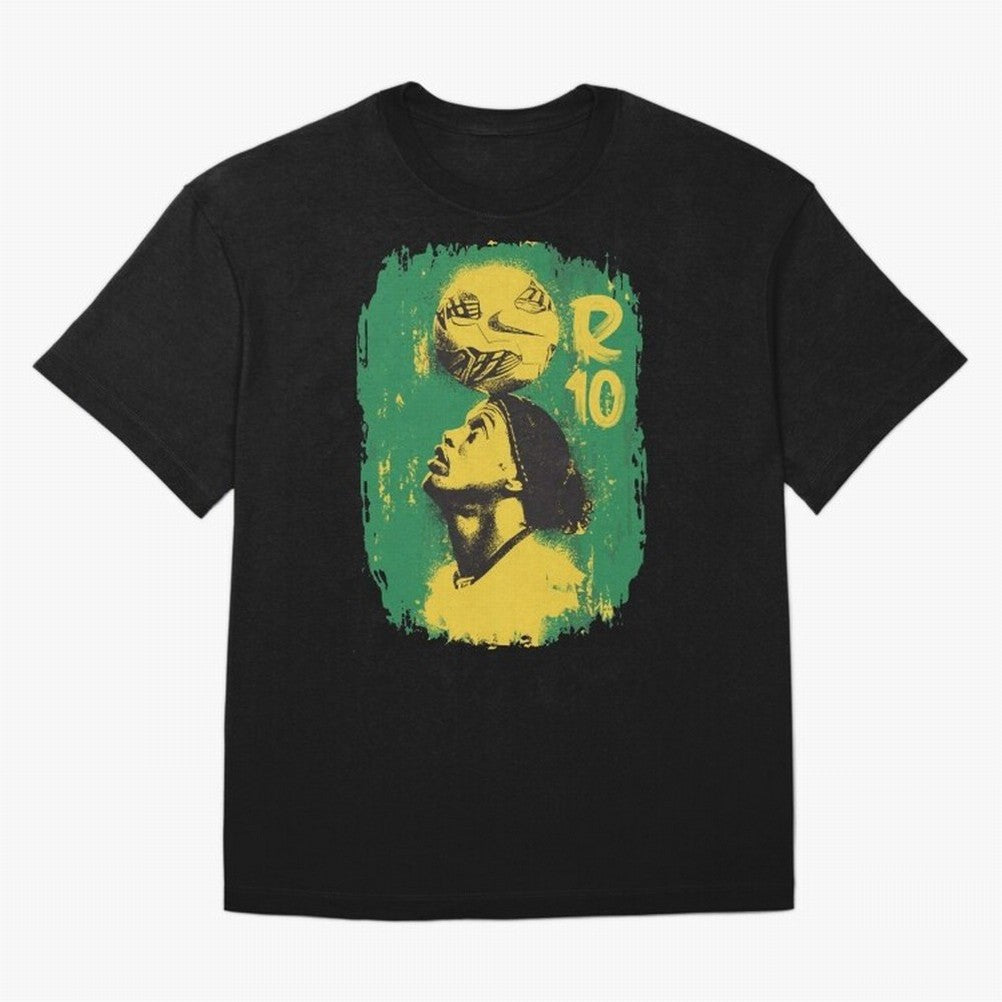 Ronaldinho Oversized T-Shirt Show Match Day Excitement for Global Football Passion for FIFA World Cup 2026, Highlighting Messi, Germany, Goal Celebration Energy, Supporter Heritage, Football Icons and Worldwide Tournament Joy; Perfect for People