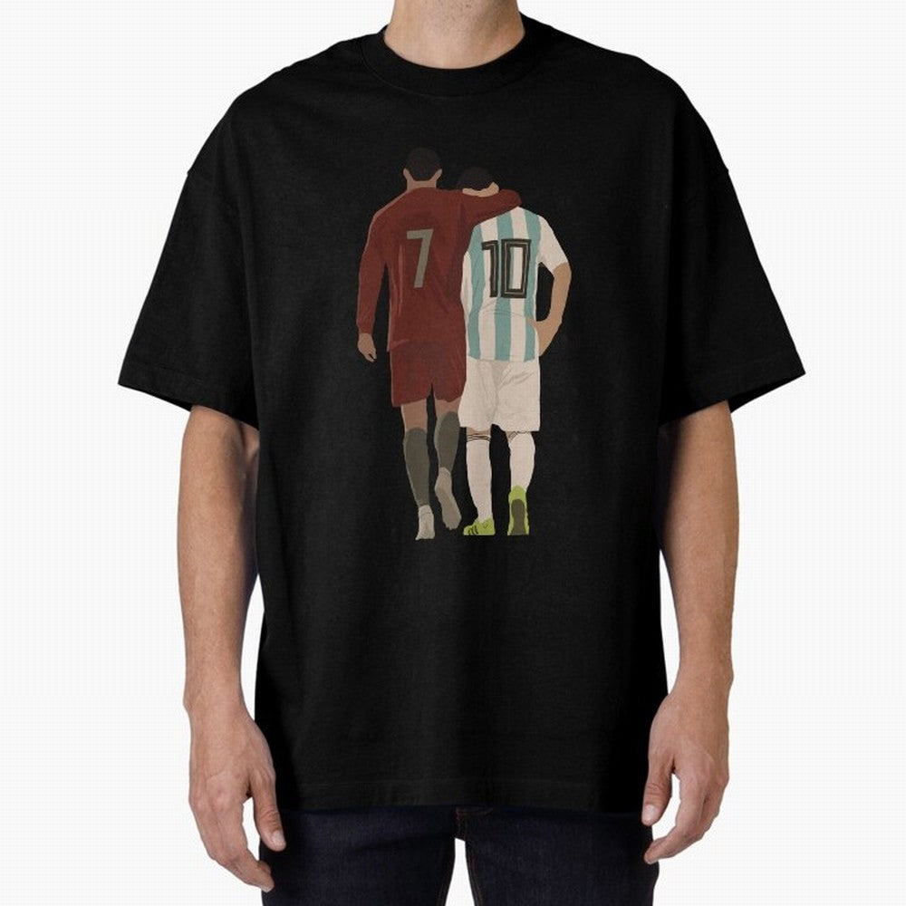 The Greatest Of All Time Oversized T-Shirt Fuel FIFA World Cup 2026 Group Stage for Fans of Cristiano Ronaldo and Brazil, Bringing Game Day Rituals, Football Legends, Country Pride and the Road to the Final; Ideal for Football Dads, Football Moms,