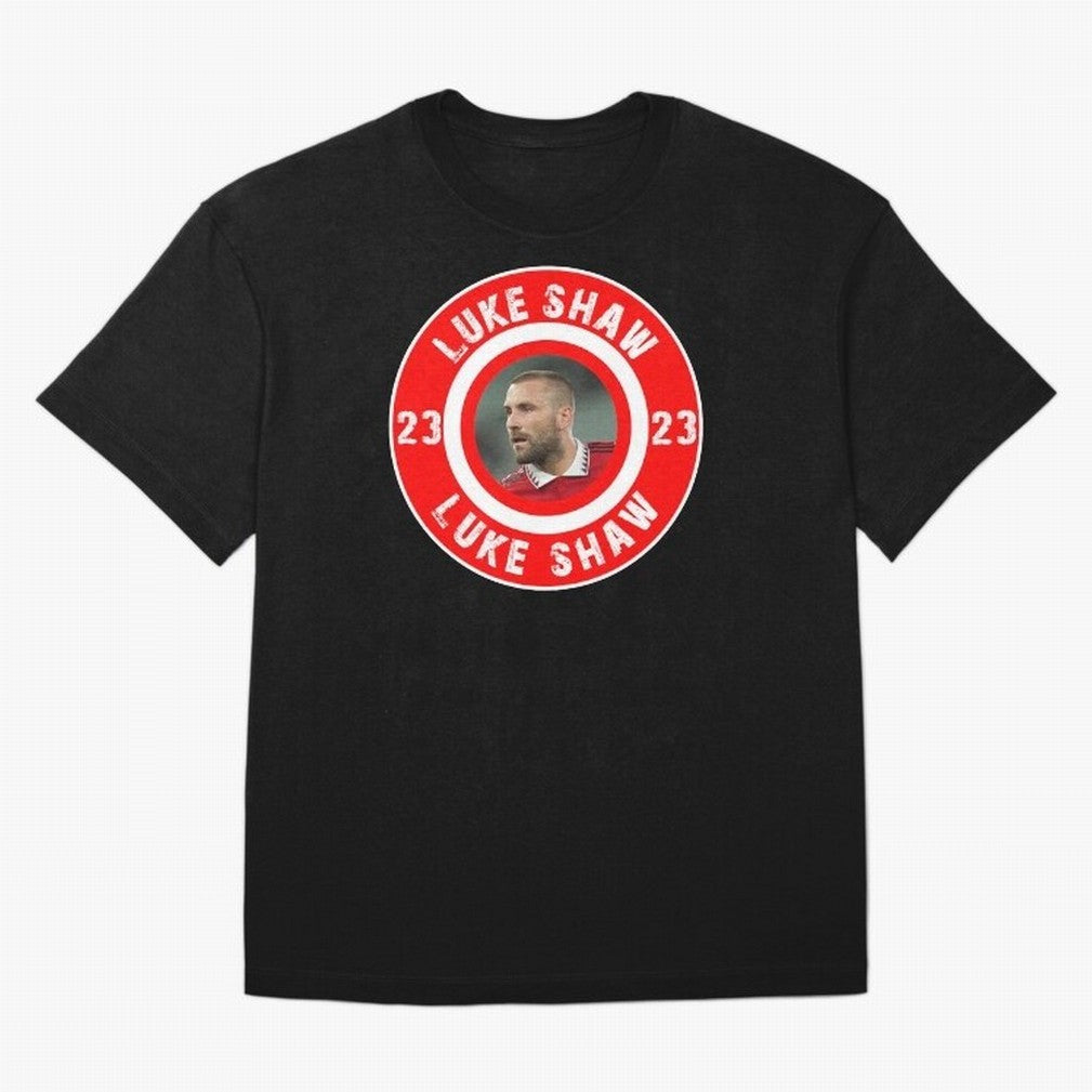 Luke Shaw Oversized T-Shirt Refresh Match Day Hype around FIFA World Cup 2026 USA Canada Mexico, CR7 and Messi, France and Portugal, Championship Spirit, Famous Goals, Roaring Crowds and International Football Unity; Ideal for Football Dads,