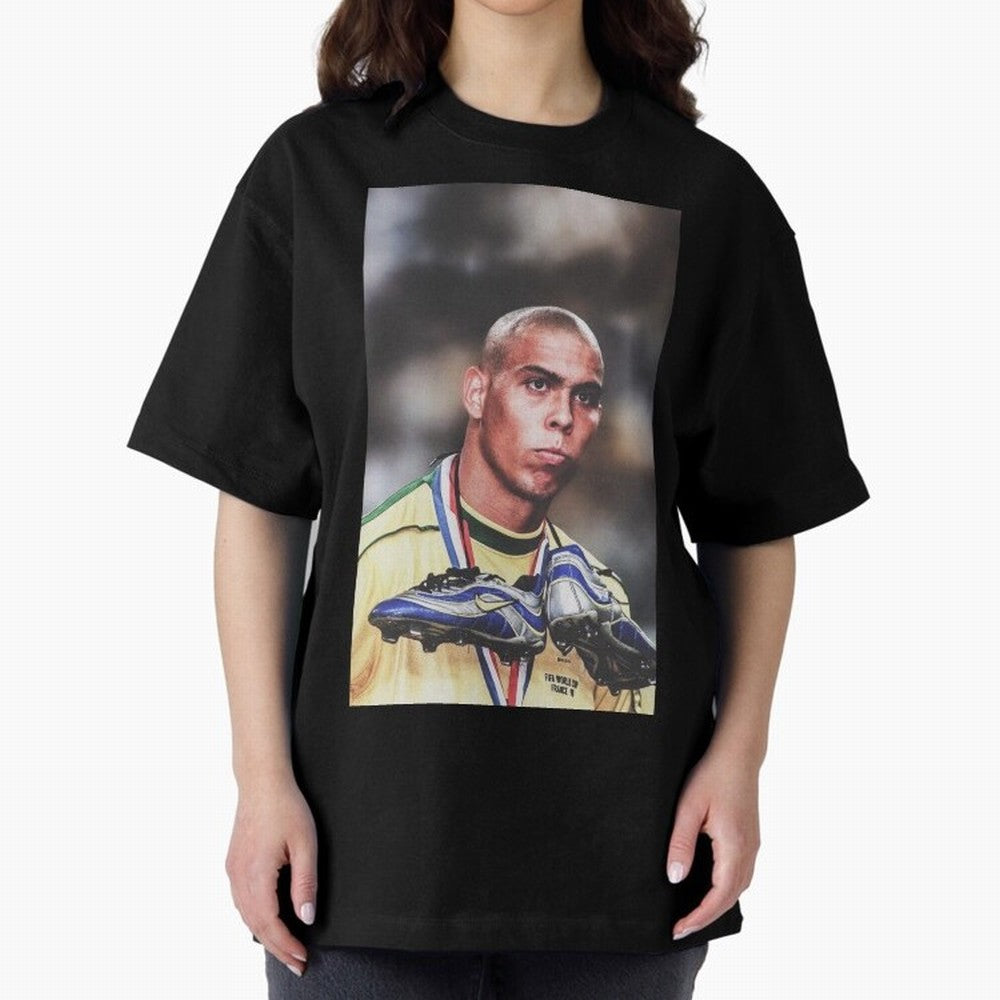 Ronaldo Luis Nazario de Lima Art Oversized T-Shirt Make Game Day About FIFA World Cup 2026 Group Stage for Fans of Neymar, Haaland and Cristiano Ronaldo and Germany, Bringing Global Supporter Spirit, Legendary Goals, National Colors and Tournament