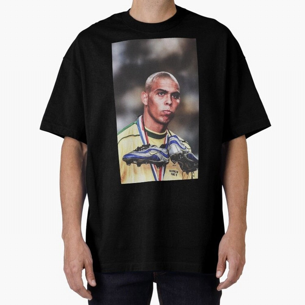 Ronaldo Luis Nazario de Lima Art Oversized T-Shirt Make Game Day About FIFA World Cup 2026 Group Stage for Fans of Neymar, Haaland and Cristiano Ronaldo and Germany, Bringing Global Supporter Spirit, Legendary Goals, National Colors and Tournament