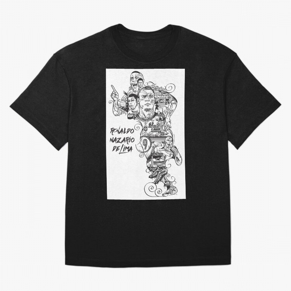 The R9 Era Oversized T-Shirt Share the Excitement of the FIFA World Cup 2026 Journey through CR7 and Messi Highlights, Germany Pride, Vintage Soccer Flavor, Modern Football Stars, National Flags and Final Night Emotion; Ideal for Football Dads,