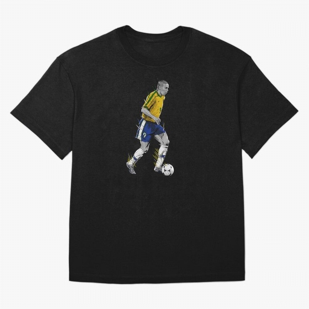Ronaldo R9 Phenomenon Oversized T-Shirt Represent Match Day Hype around FIFA World Cup 2026 Group Stage, Mbappe, Brazil, Portugal and Argentina, Goal Celebration Energy, Supporter Heritage, Football Icons and Worldwide Tournament Joy; Great for