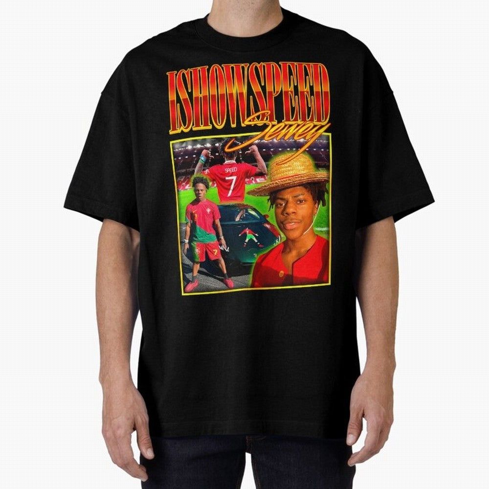 IShowSpeed Vintage Retro Y2K Design Oversized T-Shirt Elevate the FIFA World Cup 2026 USA Canada Mexico Journey through Messi Highlights, Argentina, France and Brazil Pride, Classic Soccer Heritage, Championship Pressure, Fan Loyalty and