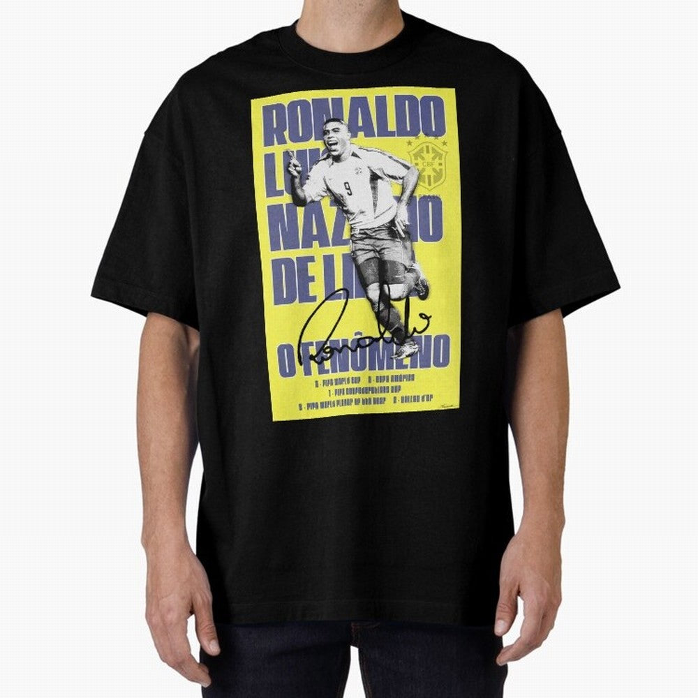 R9 Ronaldo Nazario Poster Oversized T-Shirt Turn Football Passion into FIFA World Cup 2026 USA Canada Mexico Connected to Mbappe and Neymar, England and Germany Energy, Stadium Memories, Football Loyalty, International Chants and Championship
