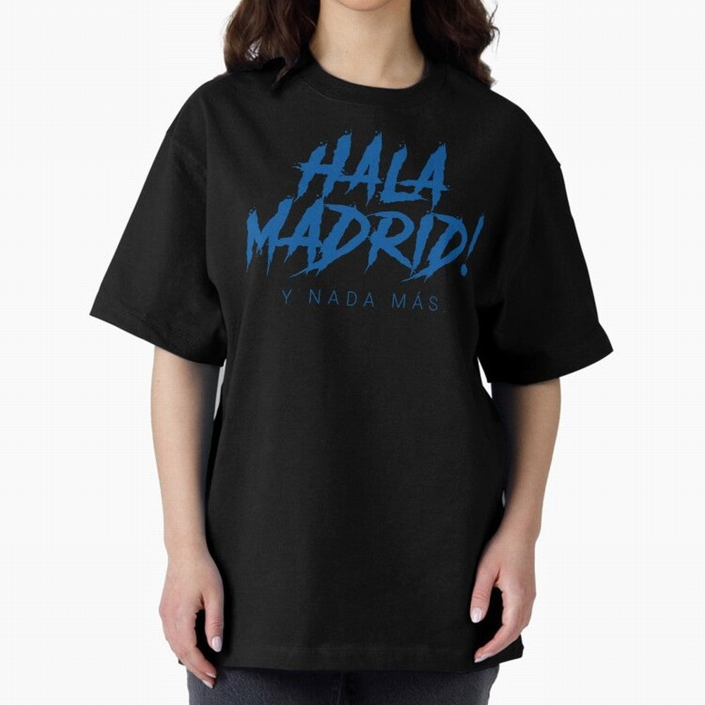 Hala Madrid Oversized T-Shirt Celebrate National Team Dreams in the FIFA World Cup 2026 Journey through CR7 Highlights, Germany Pride, Supporter Pride, Iconic Celebrations, Legendary Names and Global Match Day Energy; Ideal for Football Dads,