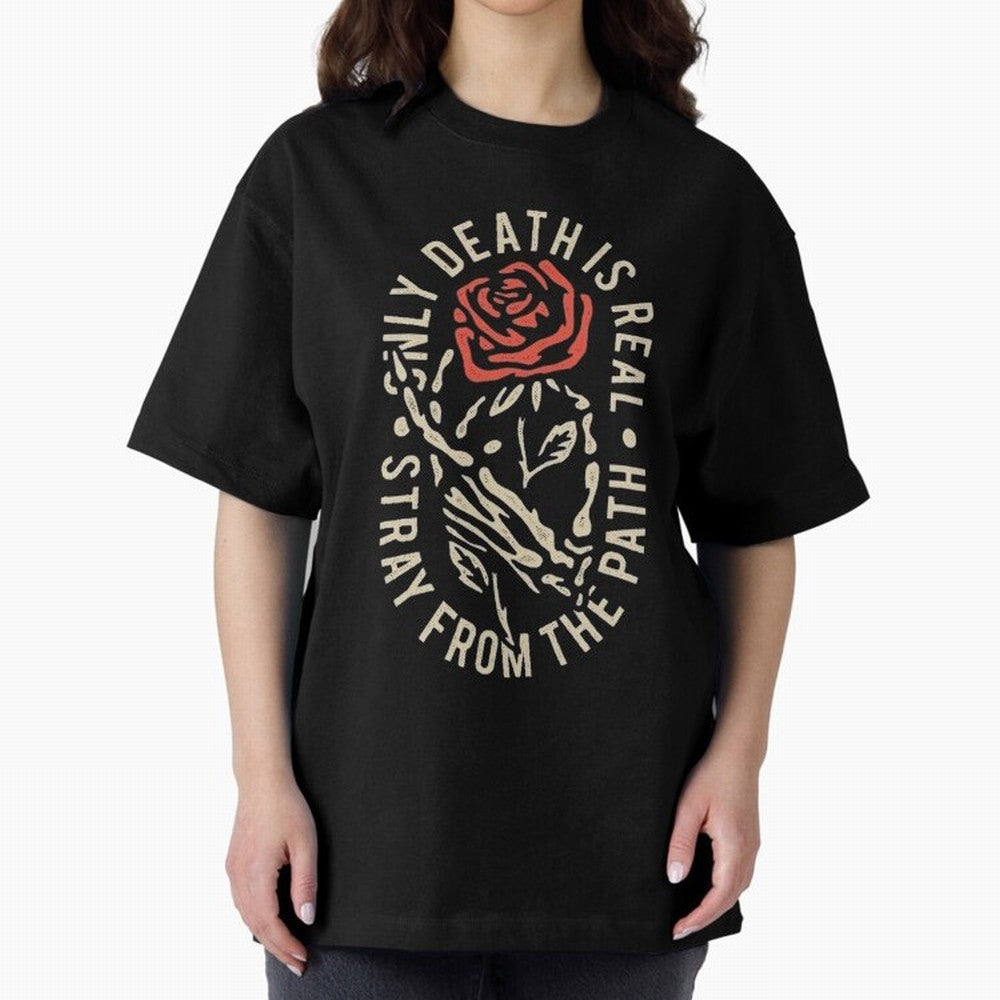 Stray from the path /only ddeath is real Oversized T-Shirt Stand Proud for FIFA World Cup 2026 Group Stage Connected to Messi and Cristiano Ronaldo, France and Portugal Energy, Vintage Soccer Flavor, Modern Football Stars, National Flags and Final