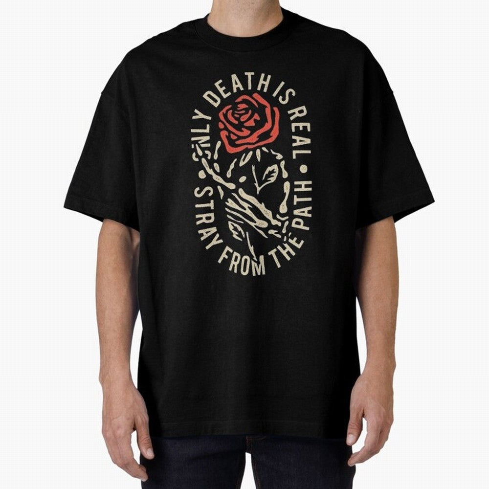 Stray from the path /only ddeath is real Oversized T-Shirt Stand Proud for FIFA World Cup 2026 Group Stage Connected to Messi and Cristiano Ronaldo, France and Portugal Energy, Vintage Soccer Flavor, Modern Football Stars, National Flags and Final