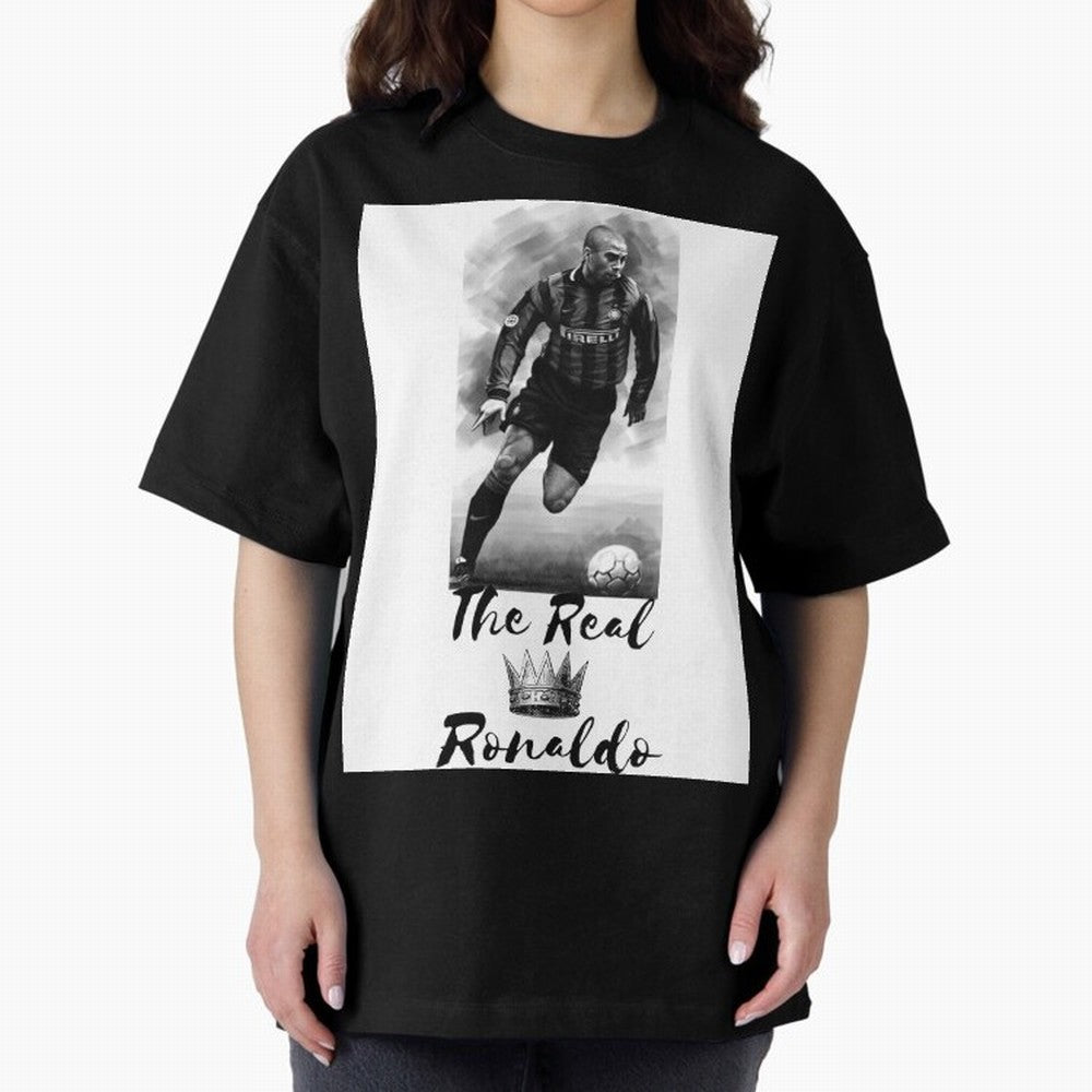 The Real Ronaldo Oversized T-Shirt Bring Trophy Dreams to FIFA World Cup 2026 Group Stage Spirit, Inspired by Portugal, Haaland, Football Passion, Legendary Performances, Festival Vibes and Supporter Community; Perfect for Fans, Collectors, Family