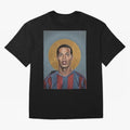 Art Ronaldinho Painting Oversized T-Shirt Celebrate the Next Chapter of the FIFA World Cup 2026 Group Stage Journey through Mbappe and Neymar Highlights, Spain and Netherlands Pride, Retro Football Energy, Iconic Rivalries, Trophy Chase Drama and