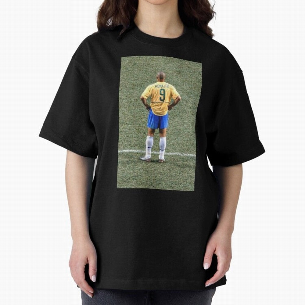 Illustration Ronaldo Luis Nazario de Lima Oversized T-Shirt Bring Home Match Day Hype around FIFA World Cup 2026, CR7 and Messi, Germany, Match Day Excitement, Supporter Culture, Golden Goals and Global Football Passion; Made for Collectors Who