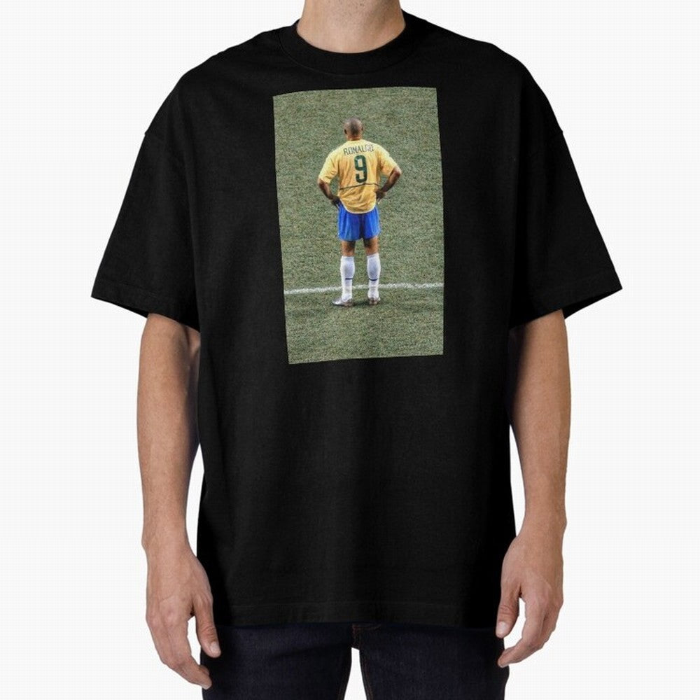 Illustration Ronaldo Luis Nazario de Lima Oversized T-Shirt Bring Home Match Day Hype around FIFA World Cup 2026, CR7 and Messi, Germany, Match Day Excitement, Supporter Culture, Golden Goals and Global Football Passion; Made for Collectors Who