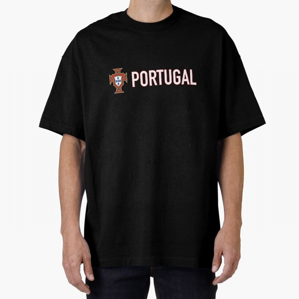 Portugal Oversized T-Shirt Show Support during FIFA World Cup 2026 Centered on Cristiano Ronaldo, France Energy, Championship Spirit, Famous Goals, Roaring Crowds and International Football Unity; Ideal for Passionate Fans Who Love Underdog