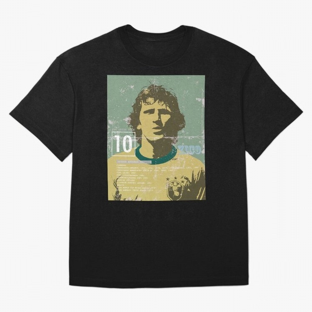 Zico Oversized T-Shirt Celebrate Every Goal in Global Football Passion for FIFA World Cup 2026 USA Canada Mexico, Inspired by Neymar, Haaland and Cristiano Ronaldo, France, Football History, Final Match Energy, Crowd Noise and Once in a Lifetime