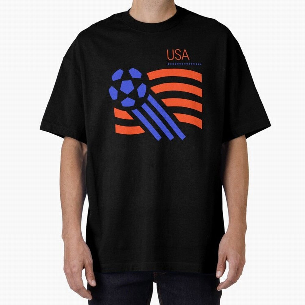 USA 1994 World Cup Soccer Retro 90s Oversized T-Shirt Celebrate the Biggest Stage of FIFA World Cup 2026 Group Stage Spirit, Highlighting Portugal, Neymar, Haaland and Cristiano Ronaldo, Stadium Chants, National Pride, Trophy Dreams and