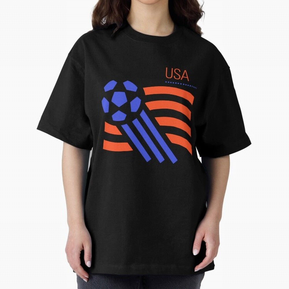 USA 1994 World Cup Soccer Retro 90s Oversized T-Shirt Celebrate the Biggest Stage of FIFA World Cup 2026 Group Stage Spirit, Highlighting Portugal, Neymar, Haaland and Cristiano Ronaldo, Stadium Chants, National Pride, Trophy Dreams and
