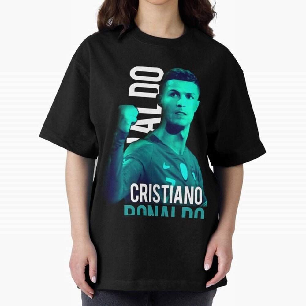 Ronaldo Ronaldo vector Oversized T-Shirt Show Championship Spirit for FIFA World Cup 2026 Group Stage Inspired by Cristiano Ronaldo, England and Germany Energy, Worldwide Fan Energy, Dramatic Goals, Stadium Lights and Championship Celebrations;