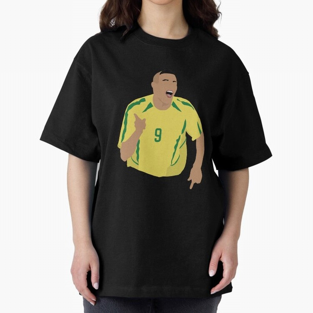 Ronaldo Oversized T-Shirt Show Love for Legendary Goals in Global Football Passion for FIFA World Cup 2026 USA Canada Mexico, Featuring Messi, Neymar and Mbappe, England, France and Netherlands, Vintage Soccer Flavor, Modern Football Stars,