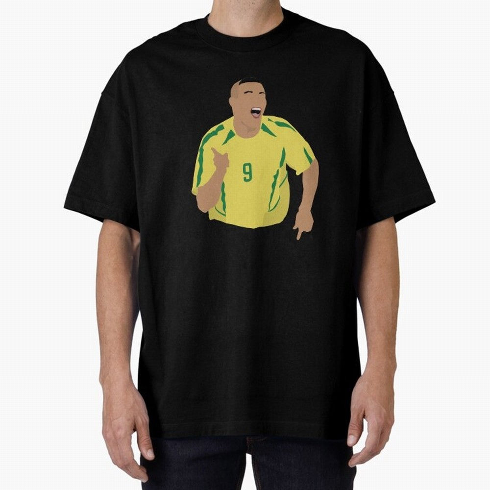 Ronaldo Oversized T-Shirt Show Love for Legendary Goals in Global Football Passion for FIFA World Cup 2026 USA Canada Mexico, Featuring Messi, Neymar and Mbappe, England, France and Netherlands, Vintage Soccer Flavor, Modern Football Stars,
