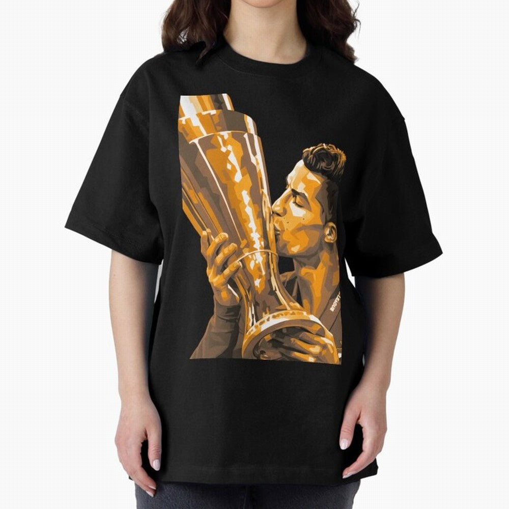 Ronaldo Oversized T-Shirt Bring Global Football Passion for FIFA World Cup 2026 Group Stage, Capturing Messi and Cristiano Ronaldo, Portugal, Spain and Germany, Supporter Pride, Iconic Celebrations, Legendary Names and Global Match Day Energy;
