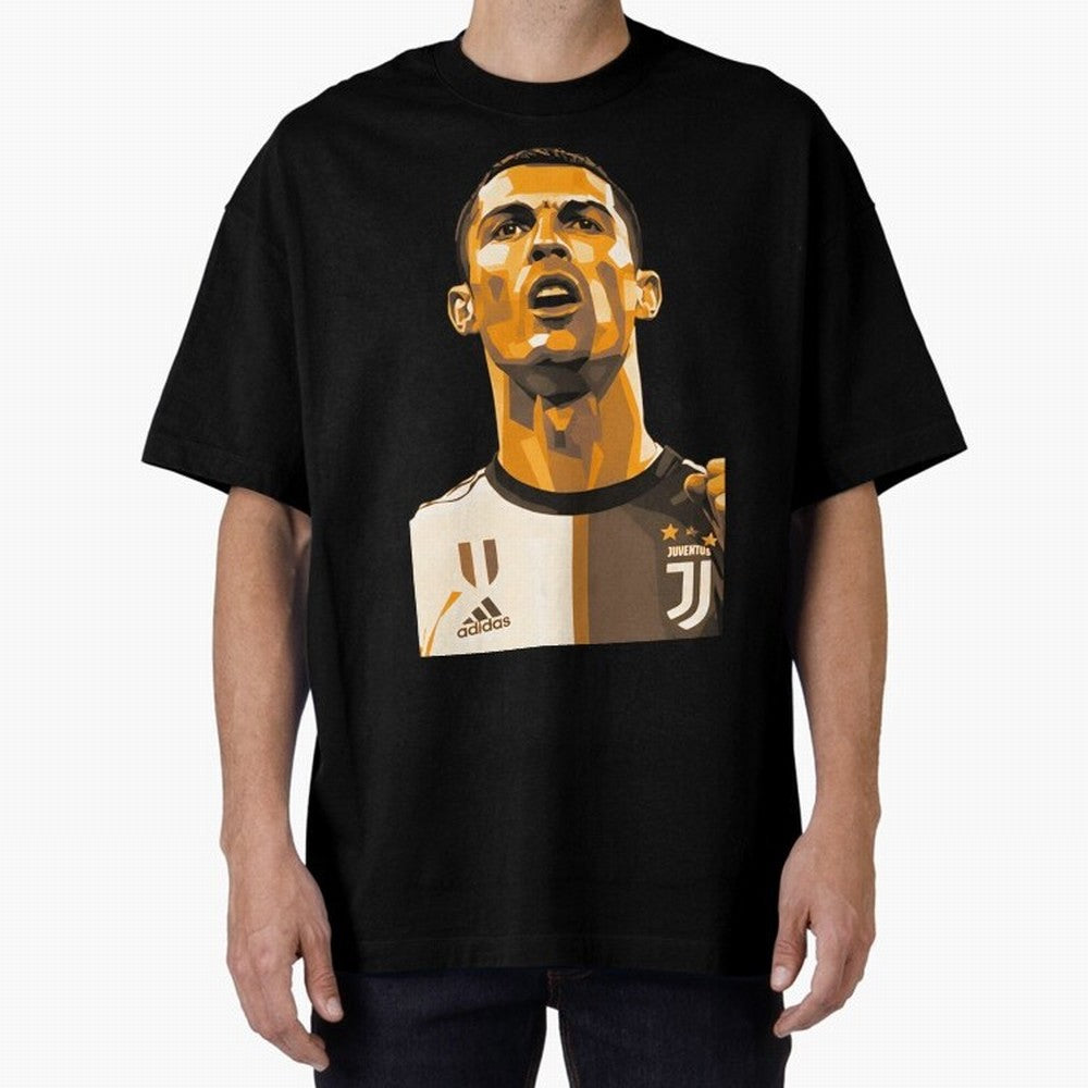 Ronaldo Oversized T-Shirt Show Your Love for FIFA World Cup 2026 Spirit, with Germany, Messi, CR7 and Mbappe, Match Day Excitement, Supporter Culture, Golden Goals and Global Football Passion; Ideal for Passionate Fans Who Love Underdog Stories,