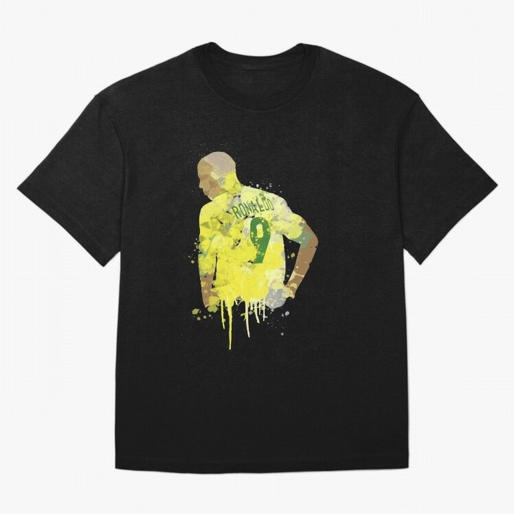 Ronaldo Brazil Legend Art Oversized T-Shirt Share Match Day Hype around FIFA World Cup 2026 Group Stage, Mbappe, Spain and Netherlands, Stadium Memories, Football Loyalty, International Chants and Championship Tradition; Ideal for Football Dads,