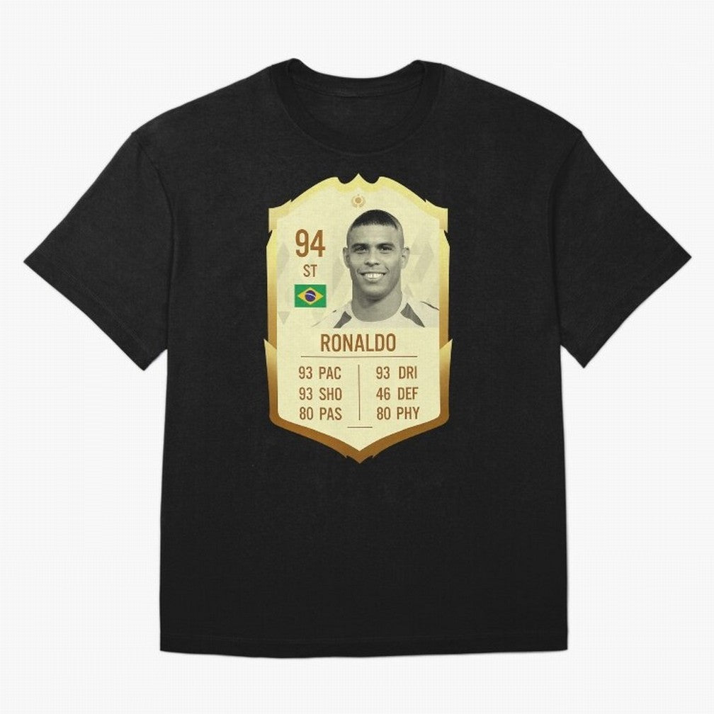 Ronaldo Ultimate Card Oversized T-Shirt Honor Football Greatness during FIFA World Cup 2026 Group Stage for Fans of Mbappe and Neymar and Germany, Bringing Stadium Chants, National Pride, Trophy Dreams and Unforgettable Football Memories; Perfect